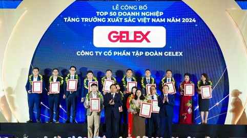 GELEX là một trong 50 doanh nghiệp tăng trưởng xuất sắc Việt Nam 2024