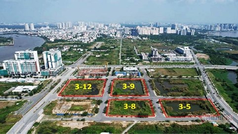 Lên kế hoạch đấu giá lại 4 lô đất bị bỏ cọc tại Thủ Thiêm