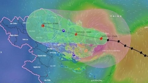 Bão số 1 đang tiến về vùng biển Quảng Ninh