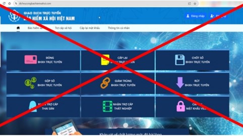 Cảnh báo trang web giả mạo Cổng dịch vụ công BHXH Việt Nam