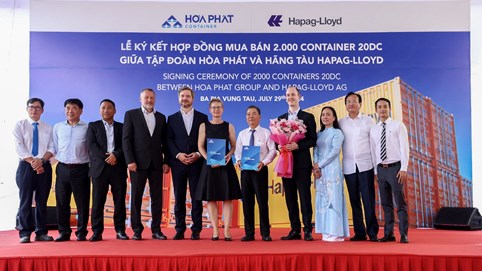 Hòa Phát cung cấp container “Made in Vietnam” cho Hãng tàu Hapag-Lloyd