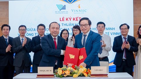 Vinmec và Đại học Quốc gia TP.HCM hợp tác chiến lược: Hợp lực phát triển nhân lực y tế chất lượng cao