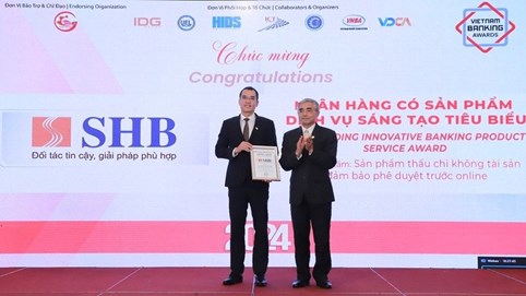 SHB được vinh danh là “Ngân hàng có sản phẩm dịch vụ sáng tạo tiêu biểu”