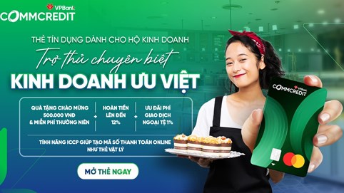 VPBank tiên phong cung cấp thẻ tín dụng “đo ni đóng giày” cho hộ kinh doanh