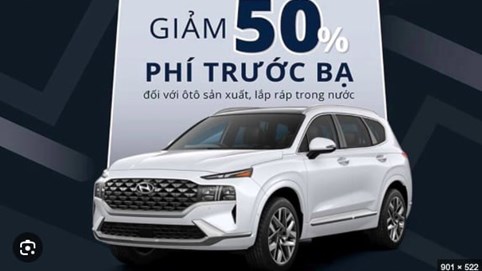 Chính phủ thống nhất giảm 50% lệ phí trước bạ ôtô