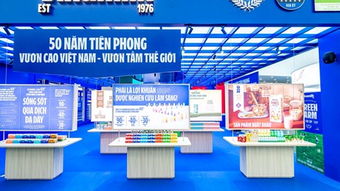 Không gian trưng bày và trải nghiệm của Vinamilk hút khách tại Triển lãm thành tựu đất nước 80 năm