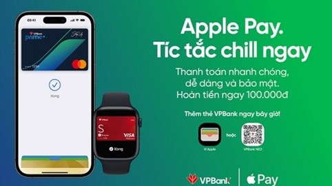 An toàn và thuận tiện với giao dịch bằng thẻ VPBank trên Apple Pay