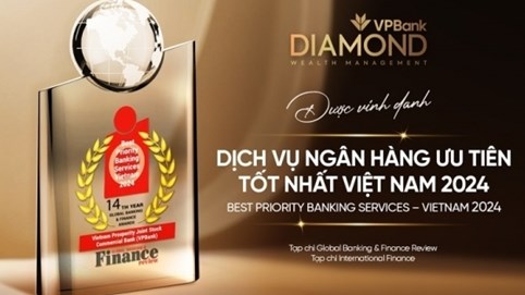 VPBank đồng thời được 2 tổ chức quốc tế uy tín vinh danh “Dịch vụ ngân hàng ưu tiên tốt nhất Việt Nam”