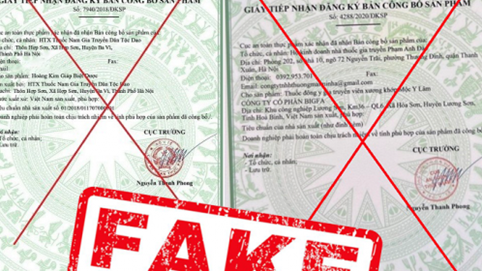 Cảnh báo: Sản phẩm Hoàng Kim Giáp Biệt Dược sử dụng giấy tờ giả lừa dối khách hàng