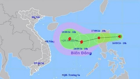 Xuất hiện áp thấp nhiệt đới gần Biển Đông