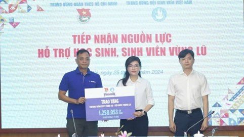 Cộng đồng góp 1, Vinamilk góp thêm 1 để nhân đôi hỗ trợ cho học sinh các tỉnh gặp thiên tai