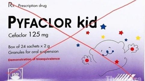 Thanh Hóa: Thu hồi toàn tỉnh lô thuốc Pyfaclor Kid vi phạm chất lượng