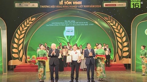 NPK Phú Mỹ 20-10-10+TE: “Thương hiệu Vàng nông nghiệp Việt Nam năm 2024”