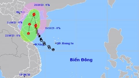 Bão số 5 vào vịnh Bắc Bộ trong 24 giờ tới, miền Bắc nhiều nơi mưa lớn