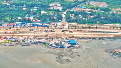 Vimhomes Cần Giờ sử dụng công nghệ san lấp lấn biển bền vững hàng đầu thế giới