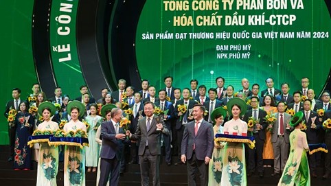 Đạm Phú Mỹ và NPK Phú Mỹ tiếp tục được công nhận là “Thương hiệu Quốc gia”