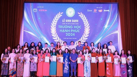 Lễ vinh danh Trường học hạnh phúc 2024: Hành trình lan tỏa giá trị nhân văn và niềm vui học đường