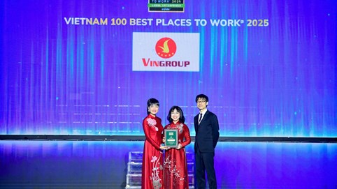 Vingroup thăng hạng trong Top 10 Nơi làm việc Tốt nhất Việt Nam 2025
