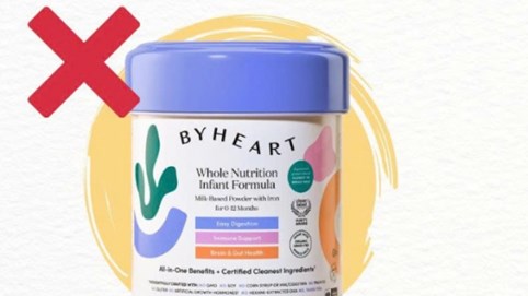 Bộ Y tế yêu cầu rà soát và thu hồi sữa ByHeart nhiễm khuẩn