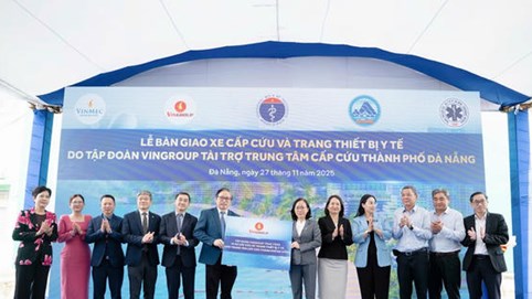 Vingroup hỗ trợ Đà Nẵng nâng cao năng lực cấp cứu hiện đại, gia tăng sức mạnh y tế miền Trung