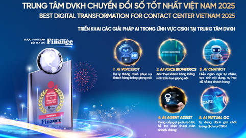 VietinBank giành giải thưởng quốc tế về trải nghiệm khách hàng