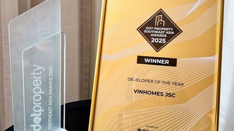 Vinhomes được vinh danh “Nhà phát triển bất động sản của năm” khu vực Đông Nam Á