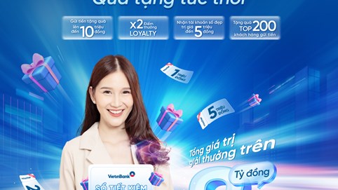 VietinBank tặng thêm ưu đãi cho khách hàng gửi tiết kiệm cuối năm