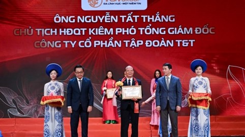 T&T Group được vinh danh tại Lễ tôn vinh doanh nhân, doanh nghiệp Thăng Long 2025