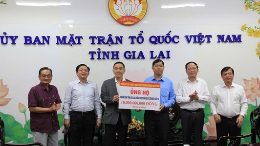 Nutifood ủng hộ 10 tỷ đồng hỗ trợ người dân Gia Lai bị ảnh hưởng bão Kalmaegi