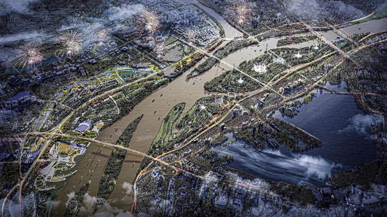 Tạm dừng cấp phép xây dựng trong phạm vi dự án Trục đại lộ cảnh quan sông Hồng