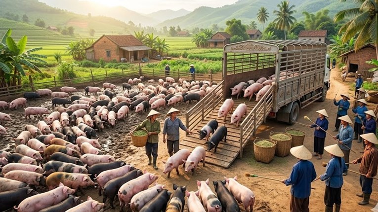 Giá heo hơi hôm nay 10/3: Miền Nam giảm nhẹ, cao nhất 68,000 đồng/kg