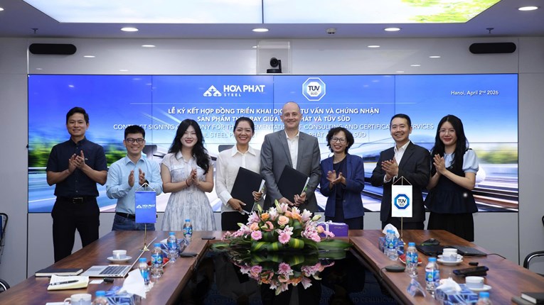 Hòa Phát hợp tác với TÜV SÜD về kiểm định và chứng nhận chất lượng ray đường sắt