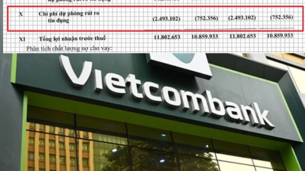 Nợ nghi ngờ tăng vọt hơn 7 lần, Vietcombank mạnh tay trích lập dự phòng
