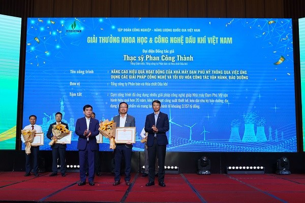 PVFCCo-Phú Mỹ “thắng giải” KHCN Dầu khí VN với giá trị làm lợi 3.157 tỷ đồng