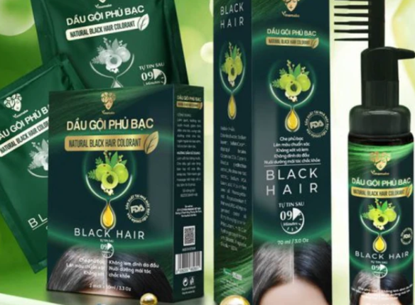 Thu hồi toàn quốc dầu gội phủ bạc Vinamake do bị xác định là hàng giả