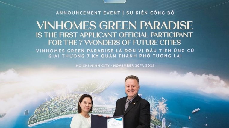 Vinhomes Green Paradise được công nhận là ứng viên đầu tiên của "7 kỳ quan đô thị tương lai" thế giới 