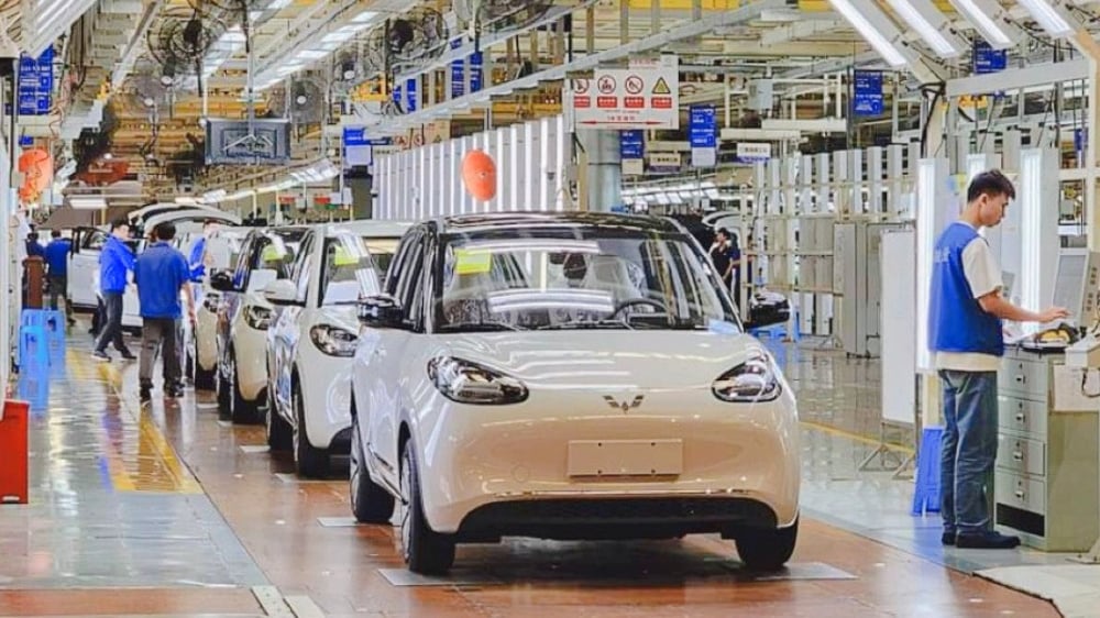 Từ năm 2023, TMT mở rộng sang mảng xe điện th&ocirc;ng qua hợp t&aacute;c với li&ecirc;n doanh SAIC-GM-Wuling.