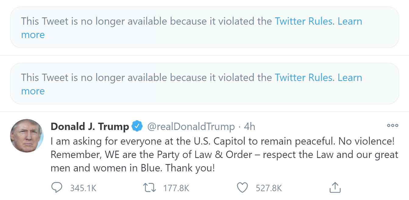 TT Trump l&#234;n tiếng sau khi Điện Capitol &quot;thất thủ&quot;: Ch&#250;ng ta kh&#244;ng thể rơi v&#224;o bẫy. H&#227;y về nh&#224;! - Ảnh 2