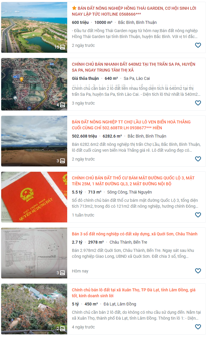 Ảnh từ trang rao web mua b&aacute;n bất động sản.