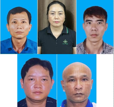 C&aacute;c đối tượng li&ecirc;n quan trong vụ việc.