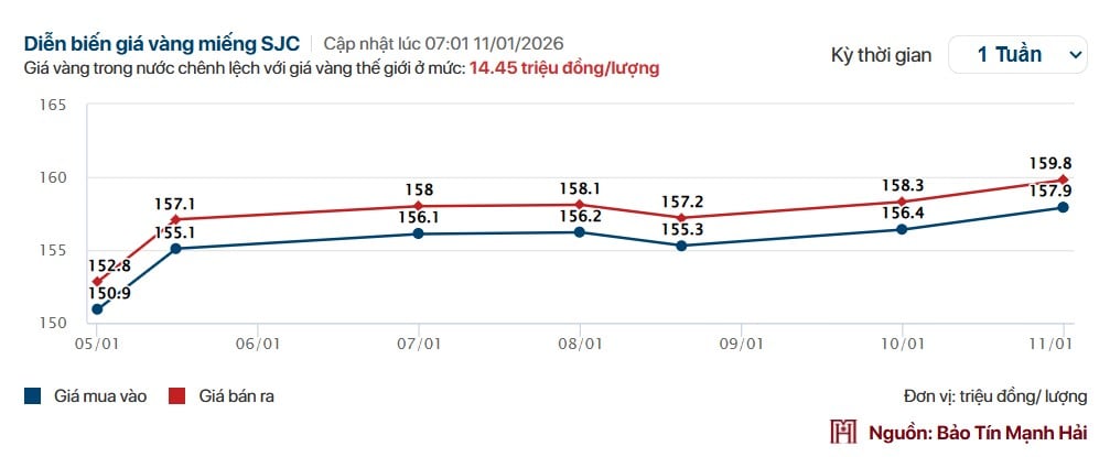 Giá vàng tuần qua: Vàng miếng SJC phá đỉnh, nhu cầu mua bán tăng cao - Ảnh 1