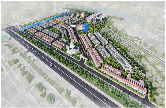 Phối cảnh dự &aacute;n Khu đ&ocirc; thị Y&ecirc;n B&igrave;nh.