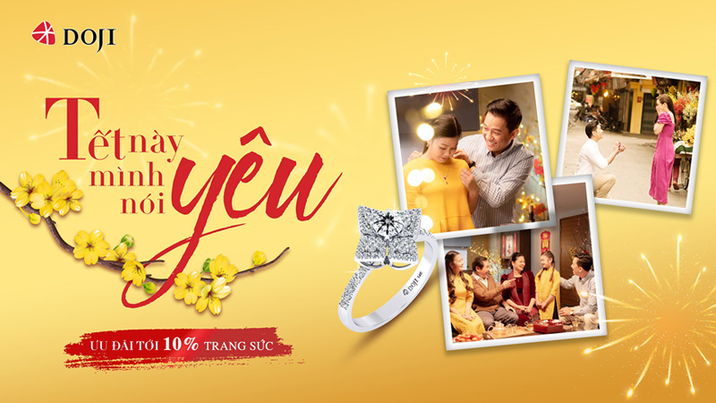 Trang sức DOJI ưu đãi 10% dịp năm mới - Ảnh 1