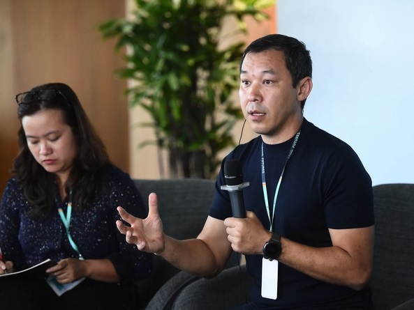 &Ocirc;ng Bolat Duisenov, Chủ tịch HĐQT C&ocirc;ng ty Cổ phần X&acirc;y dựng Coteccons. Ảnh ĐV.