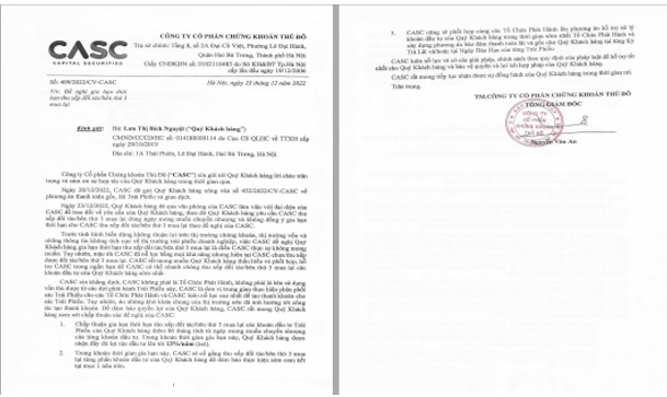 CASC gửi văn bản lần 2 đề nghị gia hạn th&ecirc;m 6 th&aacute;ng để thu xếp.