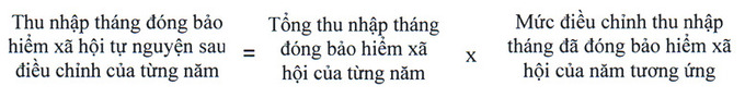 Mức điều chỉnh tiền lương và thu nhập tháng đóng bảo hiểm xã hội - Ảnh 3