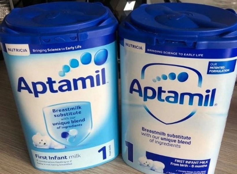 Sữa Aptamil của C&ocirc;ng ty Daone sản xuất. (Ảnh: VGP).