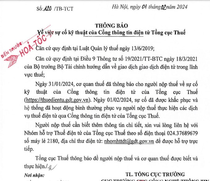 Tổng cục Thuế: Người nộp thuế c&#243; thể nộp muộn v&#224; kh&#244;ng bị phạt - Ảnh 1