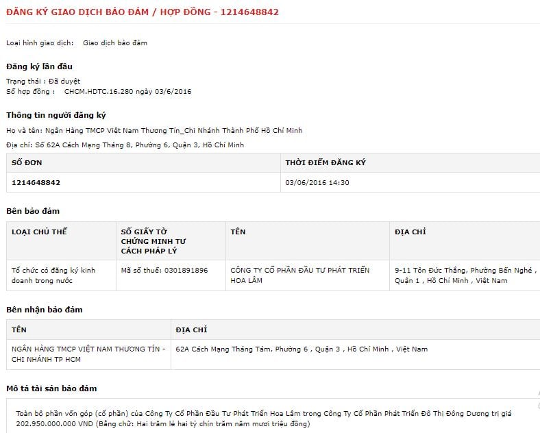 Nguồn: Cục đăng k&yacute; quốc gia giao dịch bảo đảm - Bộ Tư ph&aacute;p.