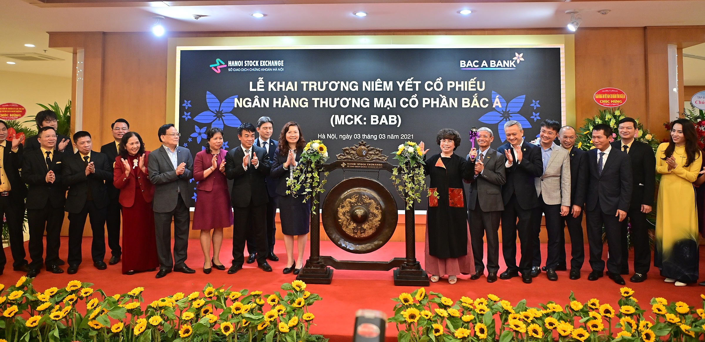 Ng&acirc;n h&agrave;ng Bắc &Aacute; ni&ecirc;m yết cổ phiếu&nbsp;BAB giao dịch tr&ecirc;n s&agrave;n HNX từ ng&agrave;y 3/3/2021. Ảnh:&nbsp;Ng&acirc;n h&agrave;ng Bắc &Aacute;.